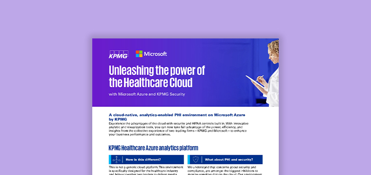 Unleashing the Power of the Healthcare Cloud