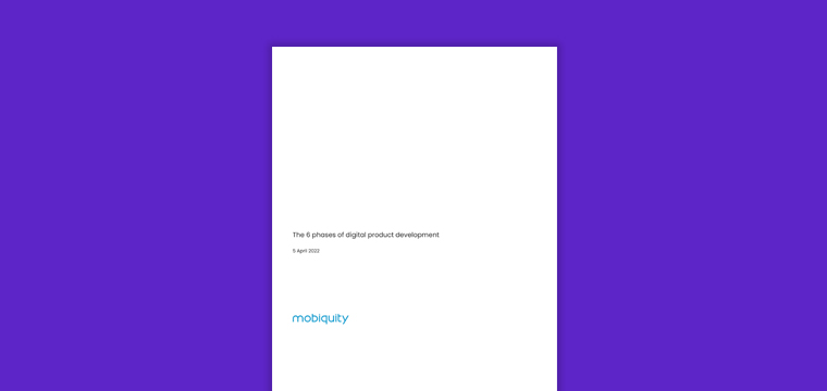 The 6 Phases of Digital Product Development